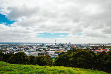 Image showing Auckland view from Mt Eden