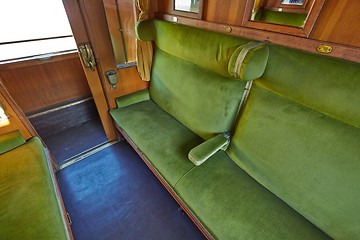 Image showing Vintage Train Interior