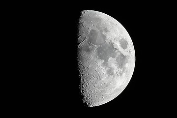 Image showing Moon detailed closeup