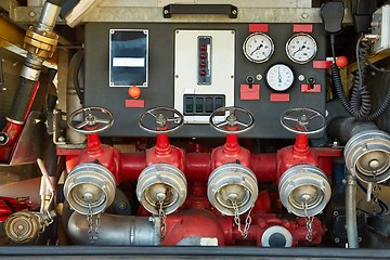 Image showing Fire truck equipment