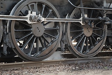 Image showing Steam Locomotive Closeup