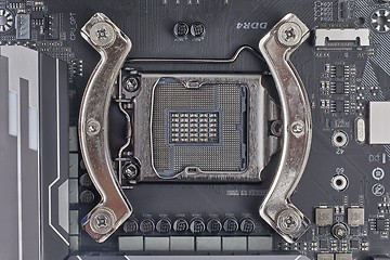 Image showing Motherboard detail of a computer