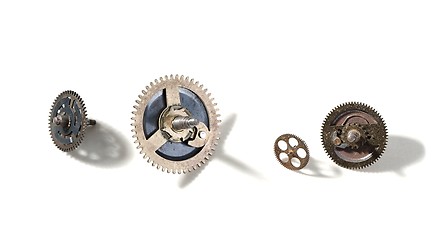 Image showing Small old cogwheels