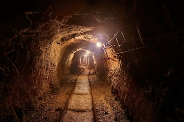 Image showing Old Mine Tunnel