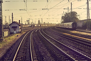 Image showing Railway Station Tracks