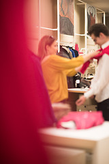 Image showing couple in  Clothing Store