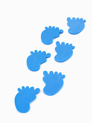 Image showing Blue Footprints