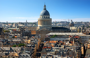 Image showing Pantheon in Paris from above