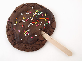 Image showing Chocolate Cookie on a Stick
