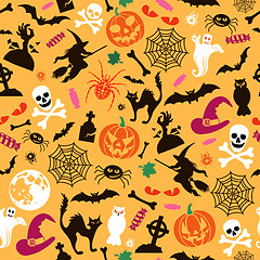 Image showing Seamless Halloween Pattern