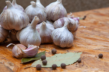 Image showing garlic and spices for cooking