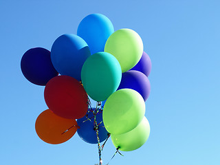 Image showing Floating Balloons