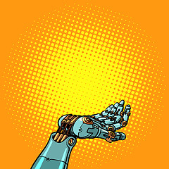 Image showing robot hand presentation gesture