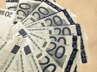 Image showing Vintage Twenty Euro notes