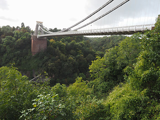 Image showing Clifton Suspension Bridge in Bristol