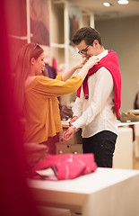 Image showing couple in  Clothing Store