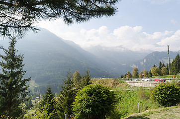 Image showing View point in the swiss alps