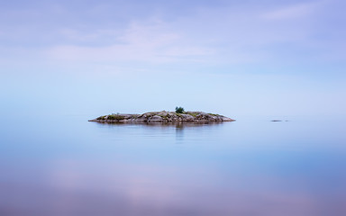 Image showing Amazing Seascape Background With Small Island