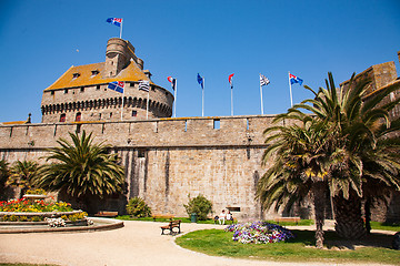 Image showing Castle and fortifications of  Saint-Malo