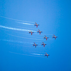 Image showing Alpha jets planes airshow