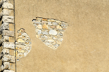 Image showing Cracked wall of a building