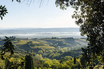 Image showing Beautiful morning in Tuscany, Italy