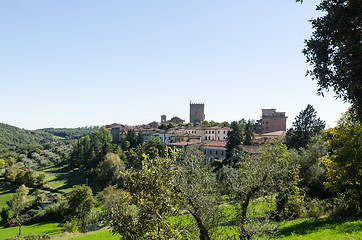 Image showing The beautiful Tuscany city Castellina in Chianti, Italy