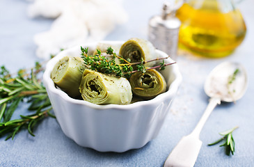 Image showing Artichoke hearts