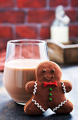 Image showing cookies and milk 