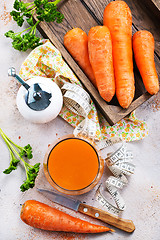 Image showing carrot juice