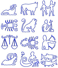 Image showing Zodiac signs