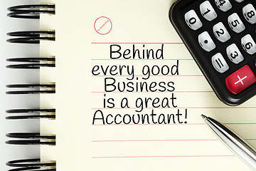 Image showing Behind Every Good Business Is A Great Accountant