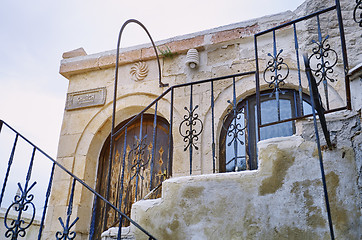 Image showing Details of the old residential building in Istanbul