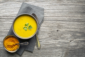 Image showing Soup curcuma and curry