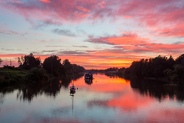 Image showing Sunrise on the Hawkesbury