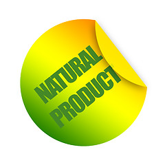Image showing Natural product sticker