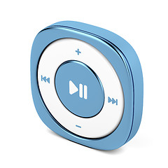 Image showing Blue mp3 player