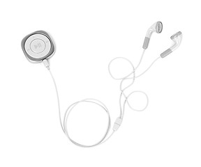Image showing Mp3 player and earphones