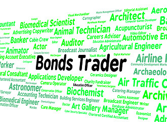 Image showing Bonds Trader Represents Security Position And Buyer