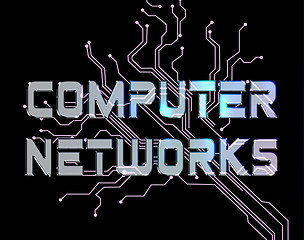 Image showing Computer Networks Shows Global Communications And Networked