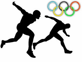 Image showing Men's  athletes