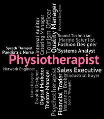 Image showing Physiotherapist Job Shows Work Occupational And Employment