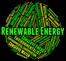 Image showing Renewable Energy Represents Power Source And Electricity