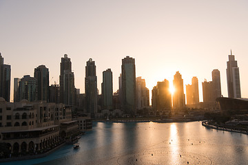 Image showing musical fountain in Dubai