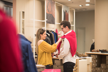 Image showing couple in  Clothing Store