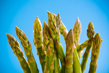 Image showing Pile of asparagus