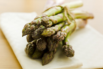 Image showing Pile of asparagus