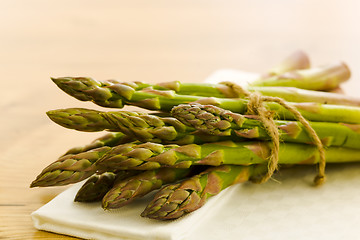 Image showing Pile of asparagus