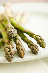 Image showing Pile of asparagus