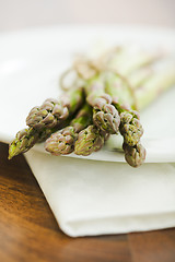 Image showing Pile of asparagus